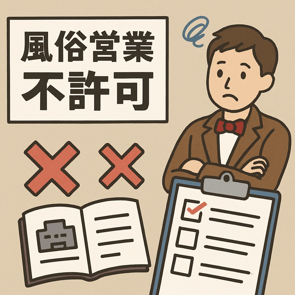 風俗営業許可が通らない?よくある5つの不許可理由と対策 | 行政書士事務所リーガルネイビー